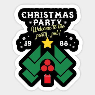 Die Hard Nakatomi Corp Christmas Party Sticker